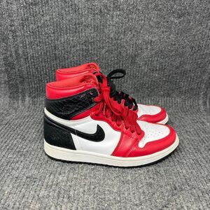 Nike Air Jordan 1 Retro High OG Satin Snakeskin Red Black‎ Womens 6 CD0461-601